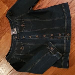 Soft Surroundings Dark Wash Jean Jacket